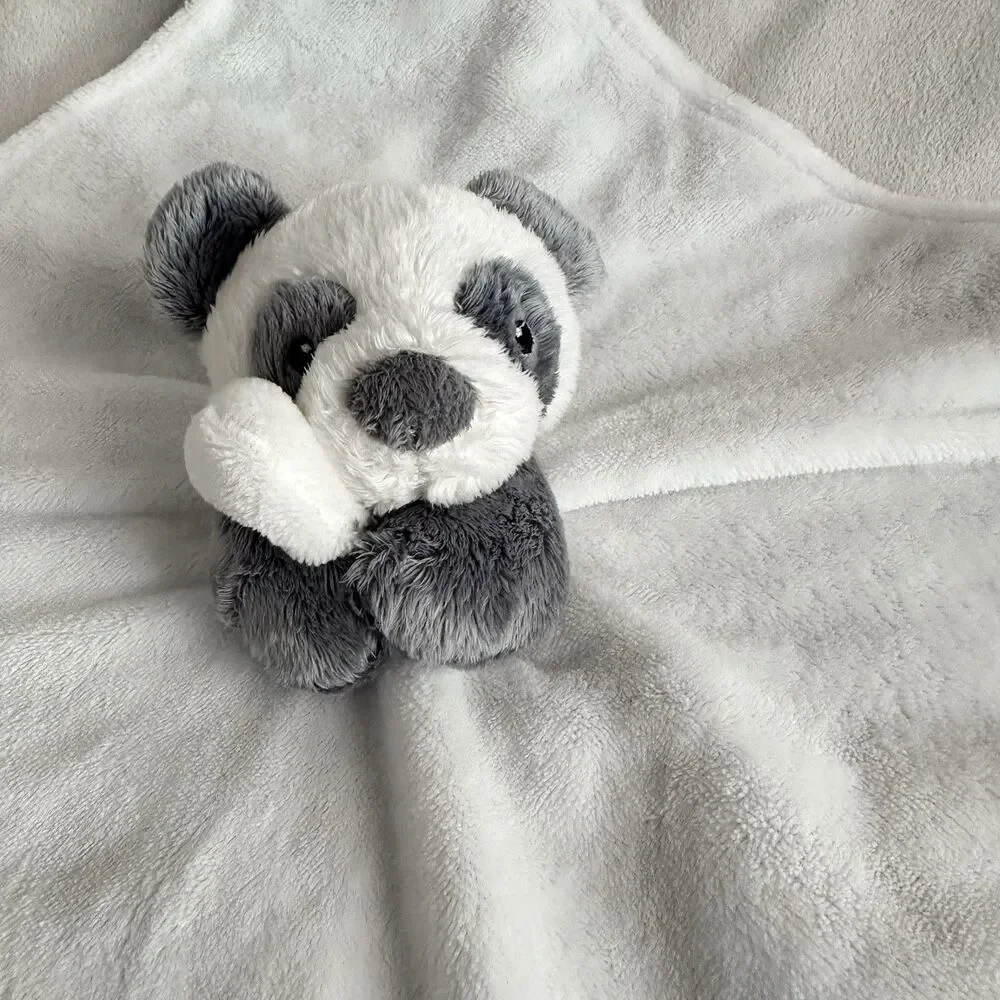 Carters Lovey Baby Security Blanket Plush White Gray Panda Bear 2020